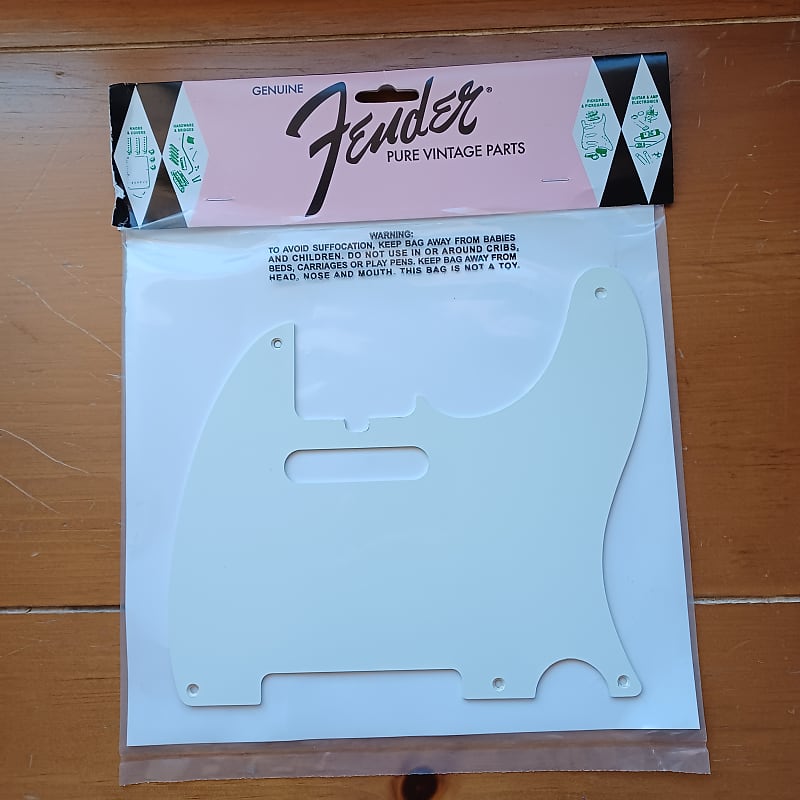 Fender telecaster pickguard 5hole eggshell 0094062049 Free Reverb