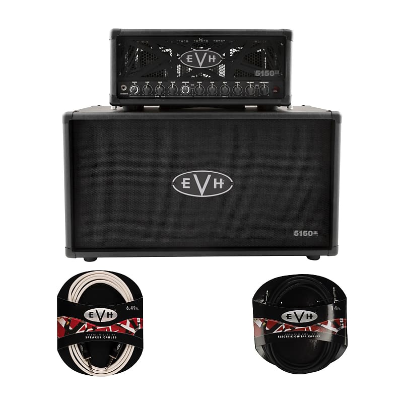 EVH 5150III 50S 50W 6L6 Tube Head (Black Stealth) Bundle with | Reverb