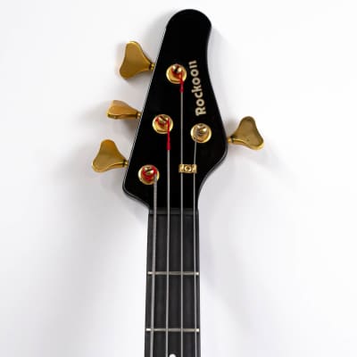 1989 Kawai Rockoon KRB-90 Neckthrough PJ Bass - MIJ - Transparent Black image 5