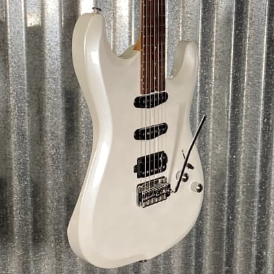 Musi Capricorn Fusion HSS Superstrat Pearl White Guitar #0190 Used image 5