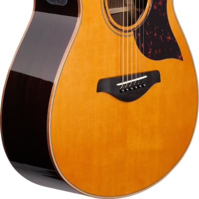 Yamaha AC3R ARE Solid Wood Concert Acoustic-Electric Guitar, Vintage Natural image 4