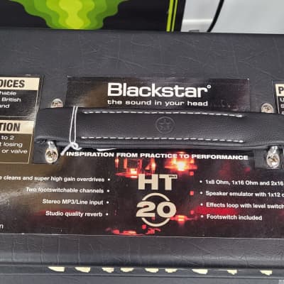 Blackstar HT-20RH MKII 2-Channel 20-Watt Guitar Amp Head with Reverb 2019 - Present - Black image 3