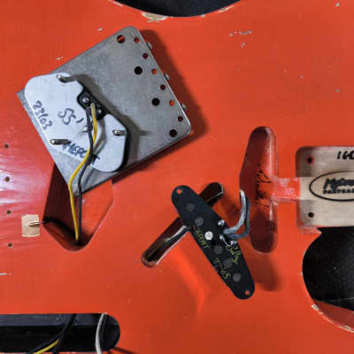 MyDream Partcaster Custom Built - Fiesta Red Relic'Art Hepcat image 13
