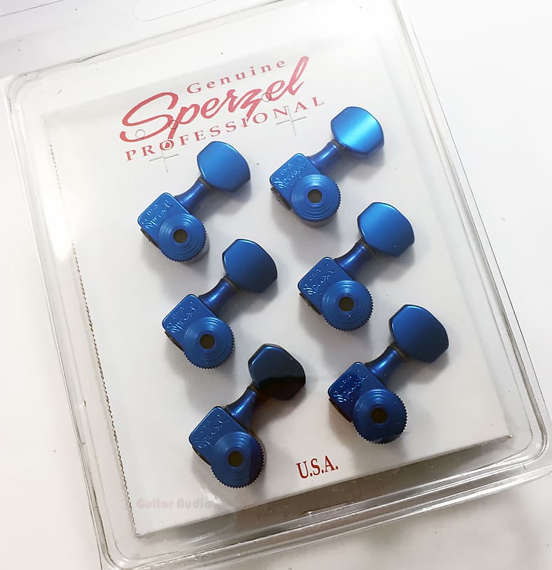 Sperzel 6-In-Line Trimlok Locking Guitar Tuners Staggered Tuning