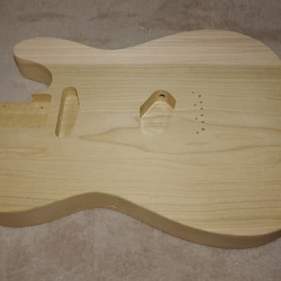 Unfinished Telecaster Body 1 Piece Poplar Standard Pickup Routes Really Light 4 Pounds 5.5 Ounces! image 3