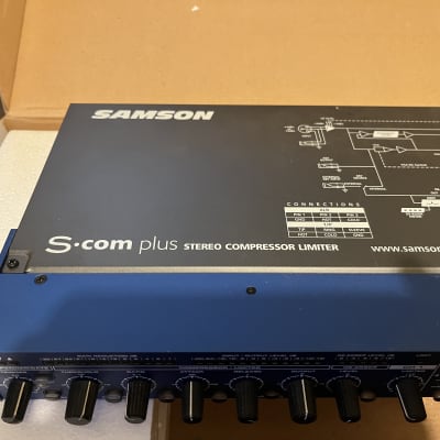 Samson S-Com Plus S Class Stereo Compressor/Limiter 2010s - Blue image 11