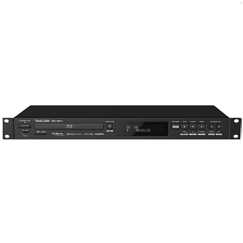 TASCAM BDMP1 Professional BluRay DVD/CD/SD/USB Media Player Reverb