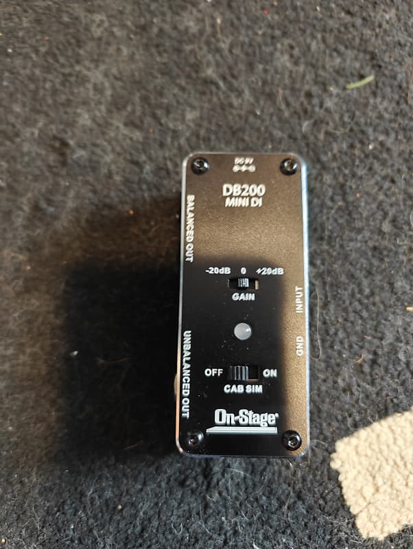 OnStage DB200 Mini DI 2020s Reverb