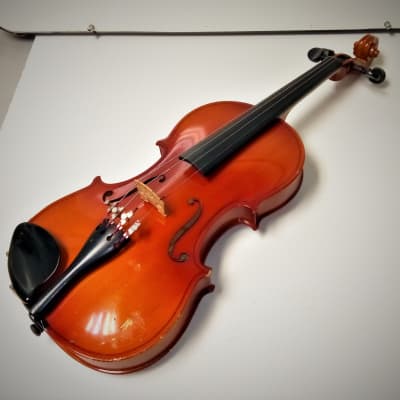 Glaesel 3/4 Size Student Violin VI401E3 Stradivarius Copy Case/Bow Ready To Play image 5