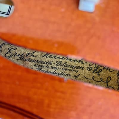 Ernst Heinrich Roth Stradivarius copy 1972 4/4 violin - red brown image 14