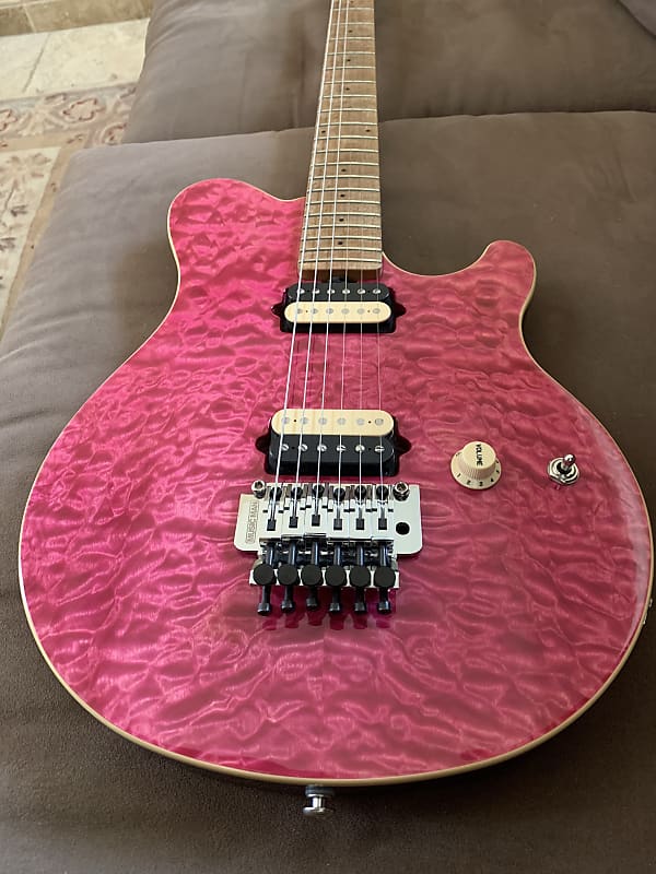 Ernie Ball Music Man Axis Tribute Translucent Pink