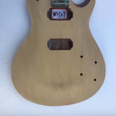 Unfinished Les Paul Style Guitar Body with Mahogany Neck image 1