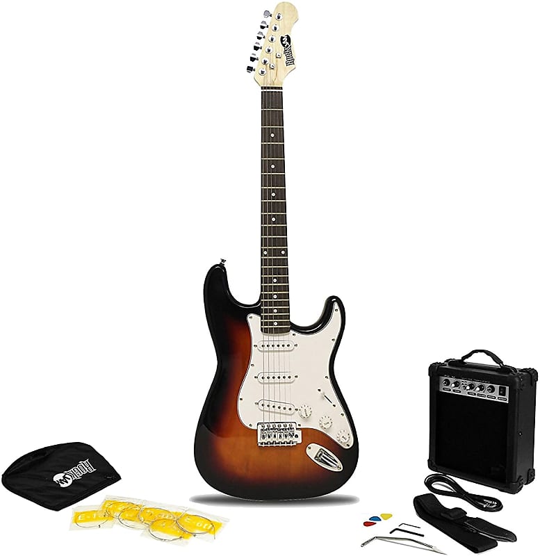 RockJam 6 String Electric Guitar Pack + Amplifier image 1