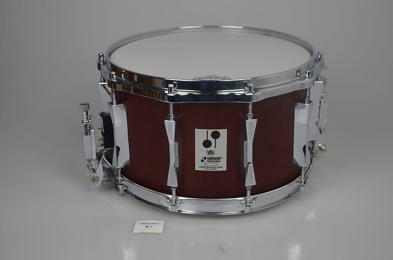 Sonor Phonic Plus D518x MR snare drum 14" x 8", Red Mahogany from 1989 image 1