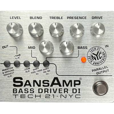 Tech 21 Sansamp Bass Driver & DI Vermillion Red Limited Edition Mint  Condition W/ Box & Paperwork | Reverb