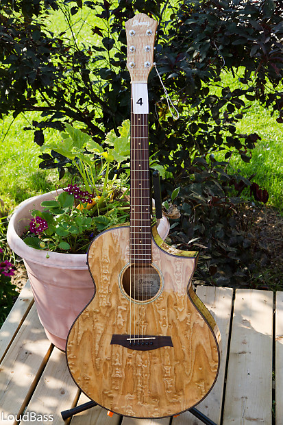Ibanez AEW40 AS 2014 Natural Quilted Ash 4 Fishman pickup