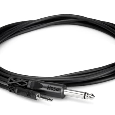 Hosa Technology Mini Male to 1/4" Male Cable - 3' image 4