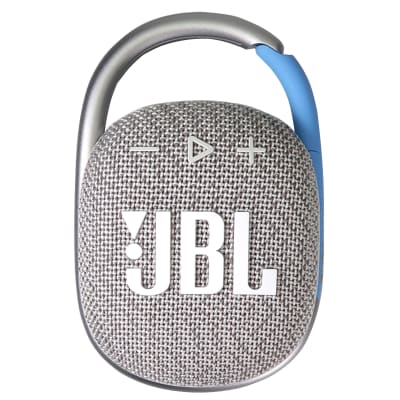 JBL Clip 4 Eco Ultra-Portable Waterproof Bluetooth Speaker (Cloud White) image 1