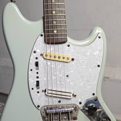 Fender Mustang (Musicmaster?) 1966 Daphne Blue image 7