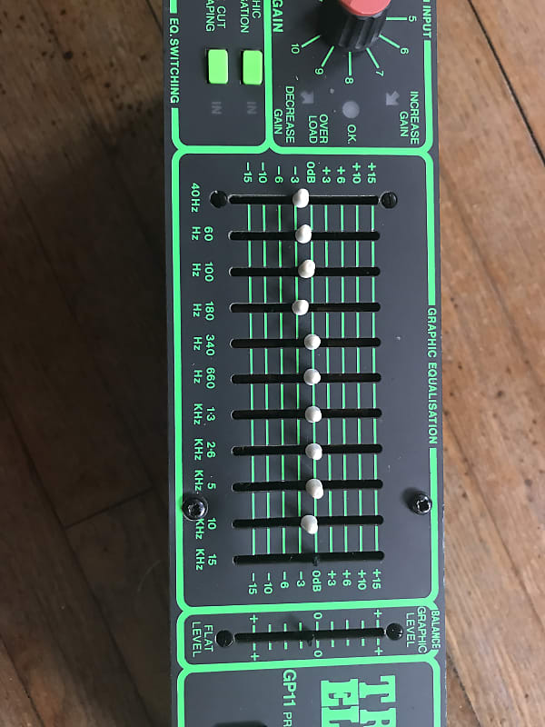 現状品 GP11 GRAPHIC PREAMPLIFIER トレースエリオット Trace Elliot GP11 Graphic Mk V Preamplifier Overlay NOS