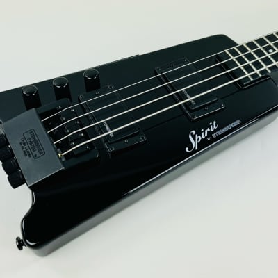 Steinberger Spirit XT-2, "One For My Lefty Bass Brothers!" 2023 - Black image 14