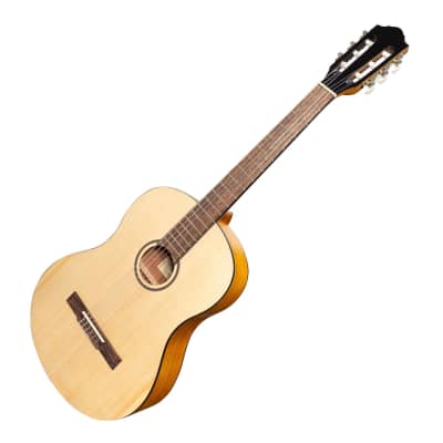 Martinez 'Slim Jim' Full Size Student Classical Guitar Pack with Built In Tuner (Spruce/Koa) image 4