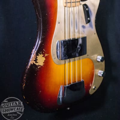 Fender 1958 Precision P Bass 3-Tone Sunburst All Original image 8