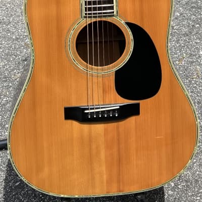Morris W-100 D-45 Style Dreadnought Acoustic Guitar Made in Japan Natural W100 image 1