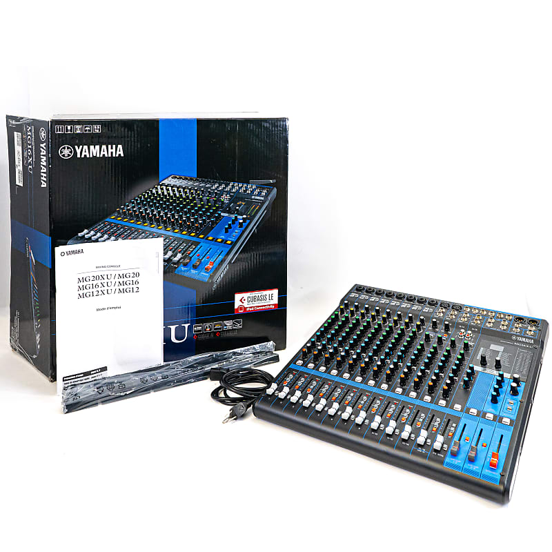 Yamaha MG16XU 16-channel Analog Mixer + USB Audio Interface w/ FX u0026  Accessories | Reverb