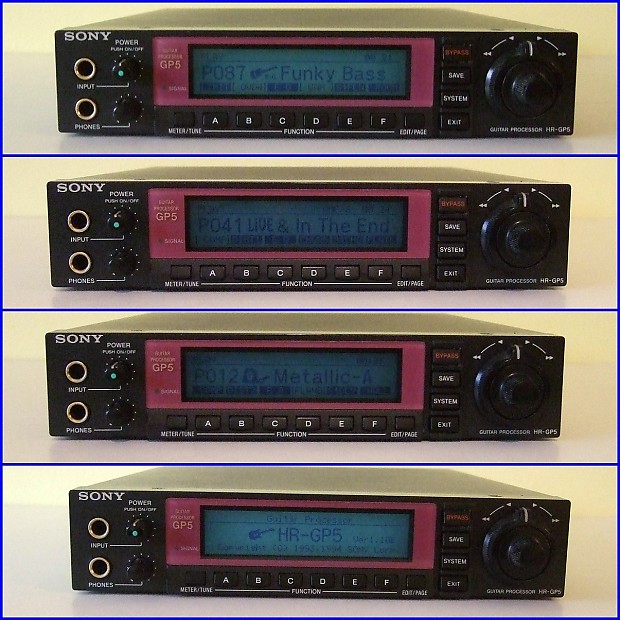 Sony HR-GP5 Guitar Processor Multi Effects RARE , Made in