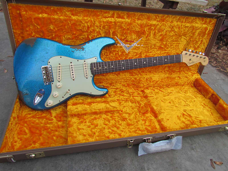 Fender Stratocaster 2017 Custom Shop 60's Journeyman Relic Blue Sparkle Closet NOS image 1