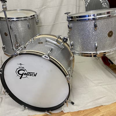 Gretsch Bop Outfit 1960s Silver Sparkle image 1