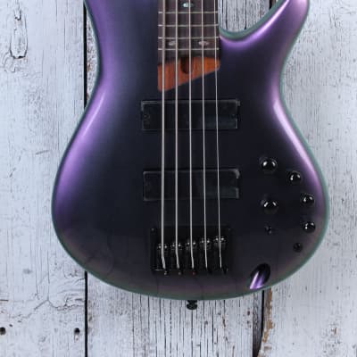 Ibanez SR505E Bass 5 String Electric Bass Guitar Black Aurora Burst Gloss for sale
