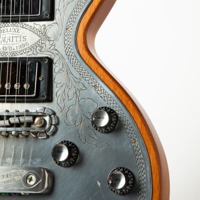 1996 Zemaitis Deluxe Engraved Metal Top Mahogany Body Big Hern Anthony Zemaitis Danny O'Brien Ronnie Wood Keith Richards Marc Bolan George Harrison Ronnie Lane image 4