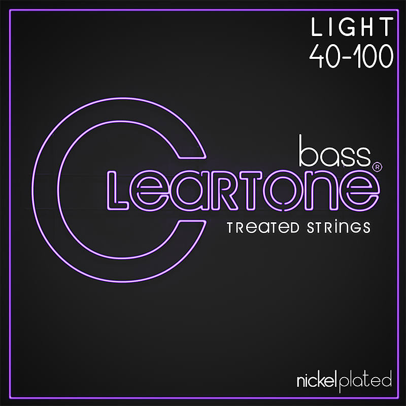 Cleartone 6440 EMP Coated Nickel Plated Steel Bass Guitar Strings 40-100 Light image 1