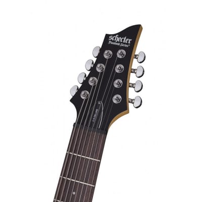 Schecter C-8 Deluxe Electric Guitar, 8-String, Satin Black image 5