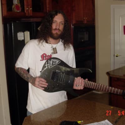 7-string guitar owned and autographed by Brian "Head" Welch from KoRn image 2