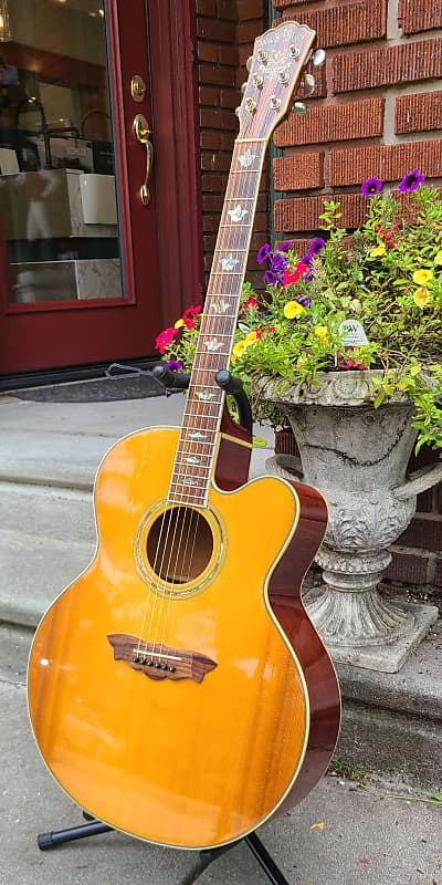 Vintage 1995 Washburn Cumberland JS28SC Jumbo Acoustic Guitar