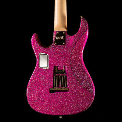 ESP Custom Shop Snapper Takayoshi Ohmura Custom 7 String (Twinkle Pink, Fully Scalloped) image 2