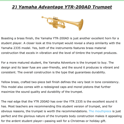 Yamaha YTR-200AD Trumpet | Free Shipping | Perfect for Band Students image 7