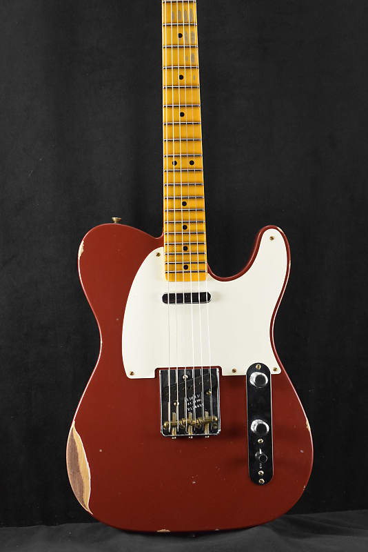 Fender Custom Shop Ltd Ed Reverse '50s Telecaster Relic - Aged Cimarron Red image 1