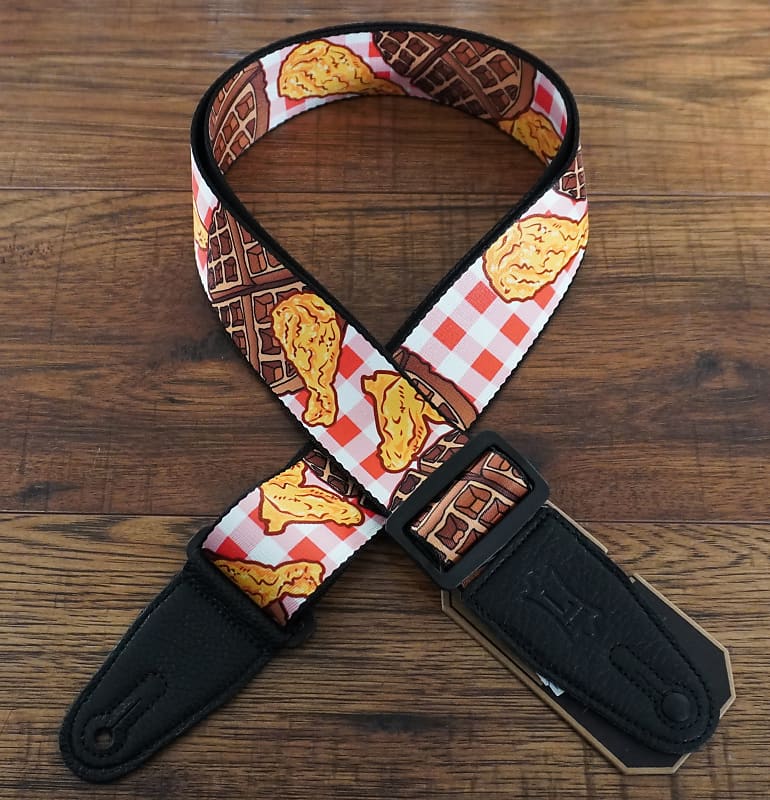 Levy's Polyester Guitar Strap (Black and Grey Skulls) MPD2-111