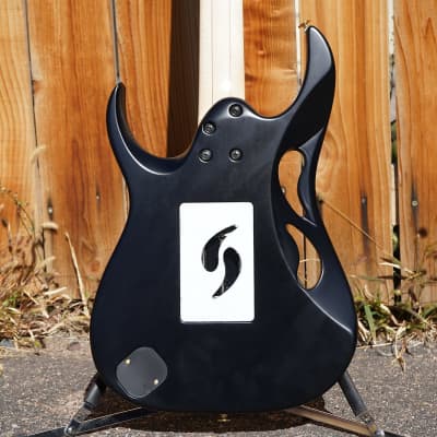 Ibanez Steve Vai PIA3761 - Onyx Black 6-String Electric Guitar w/ Hardshell Case (2023) image 8