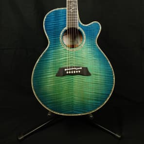 Takamine LTD-2016 Limited Edition Decoy FXC Cutaway Acoustic/Electric Guitar Green Blue Burst 2016