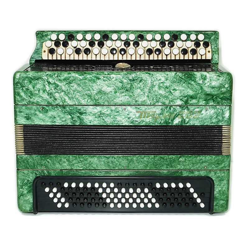 Russian Bayan Tula 202, Chromatic Button Accordion Tulskiy, | Reverb