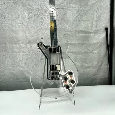 Electrical Guitar Company Aaron Turner Signature 27.5 scale baritone 2020 - Clear acrylic and polished aluminum neck for sale