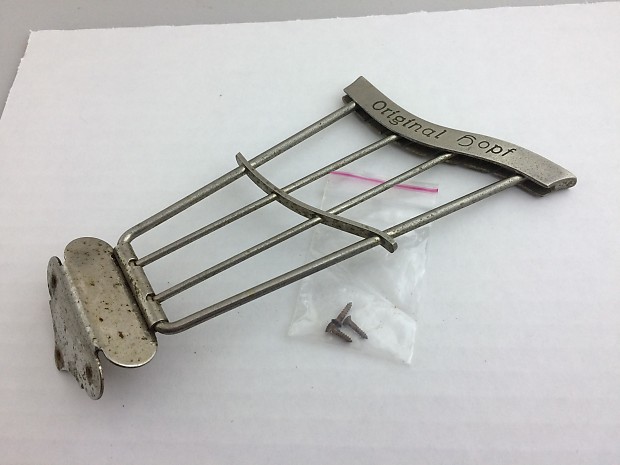 Hopf Original Trapeze Tailpiece Hofner Klira Framus 1950's 1960's Nickel  Vintage