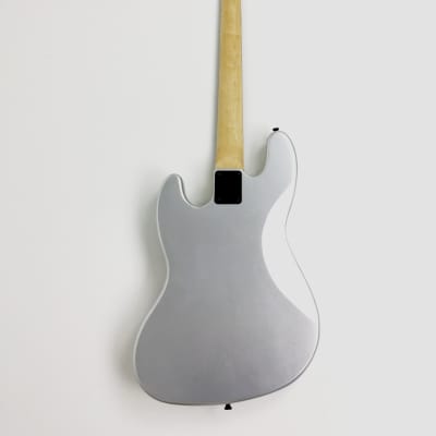 Haze 4-String Electric Bass Guitar, Silver, Free Bag ,Tuner,3 Picks.|HSJB19580MSBH| image 7