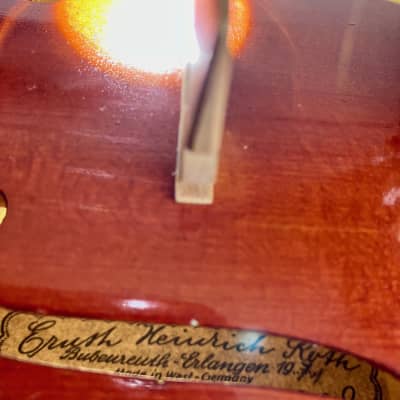 Ernst Heinrich Roth 4/4 violin Stradivarius copy 1971 - red brown image 14