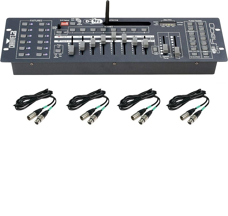 Chauvet DJ Obey 40 D-Fi 2.4 Wireless DMX Controller D-Fi & MIDI + (4) DMX Cables image 1